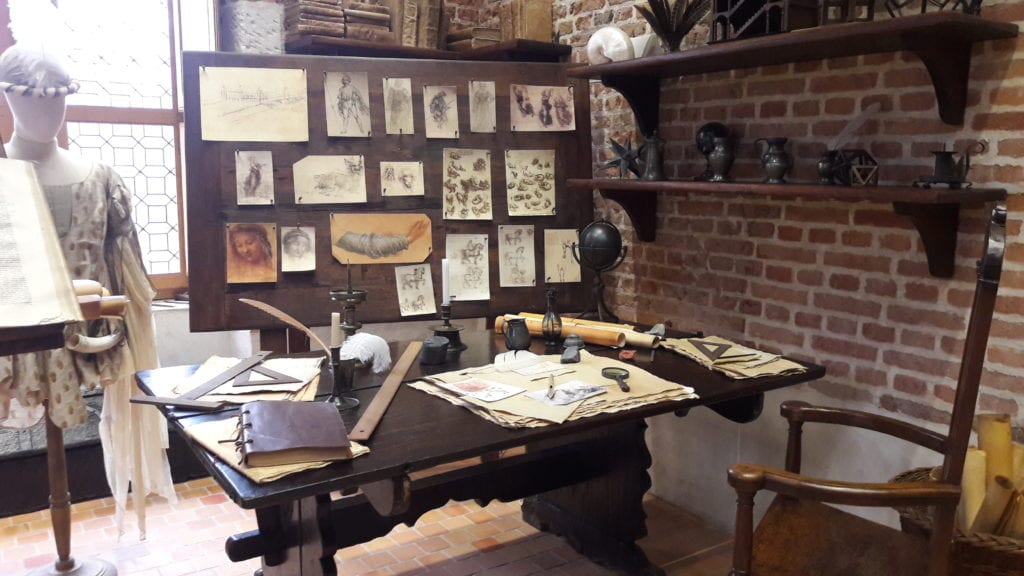 Château du Clos Lucé - tu mieszkał Leonardo da Vinci, Francja