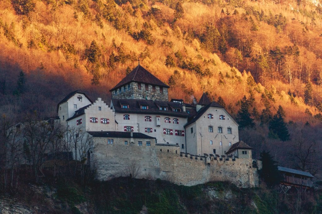 Zamek w Liechtensteinie,