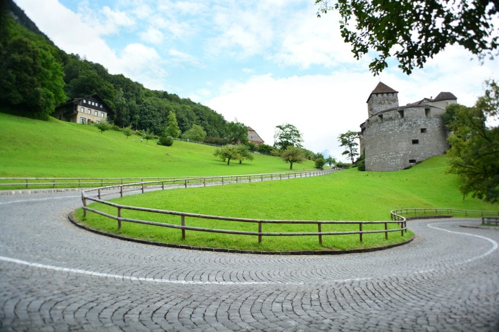 Zamek w Vaduz, Liechtenstein