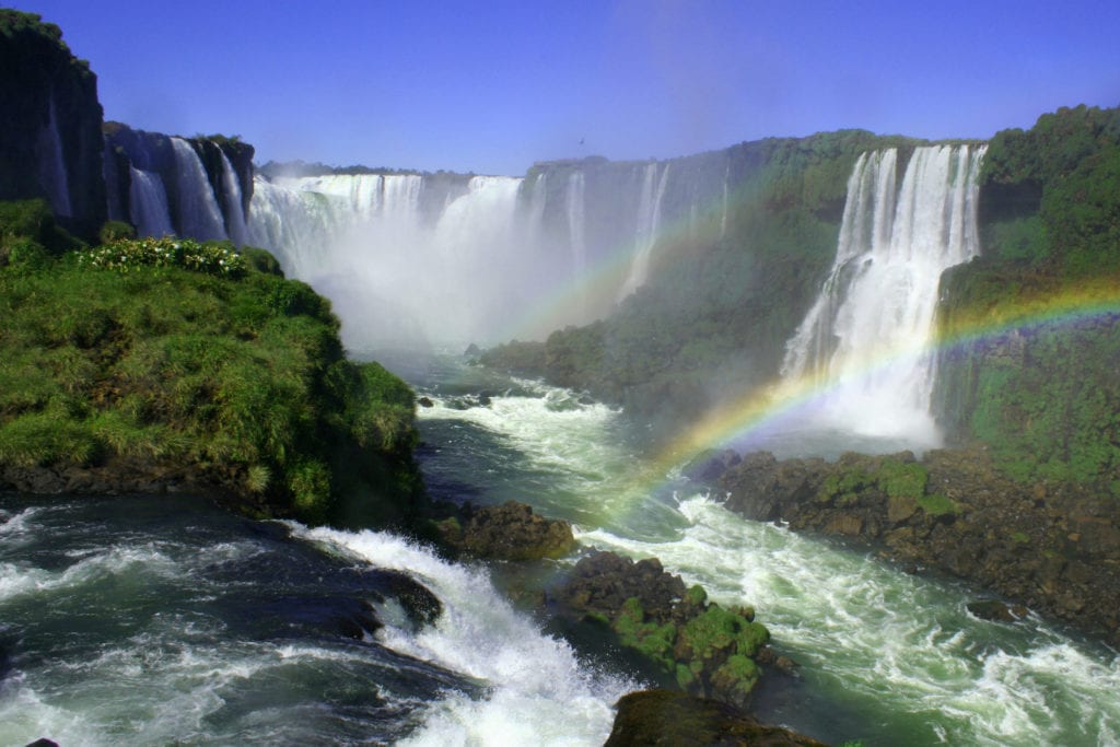 Wodospad Iguazú, granica Argentyny i Brazylii