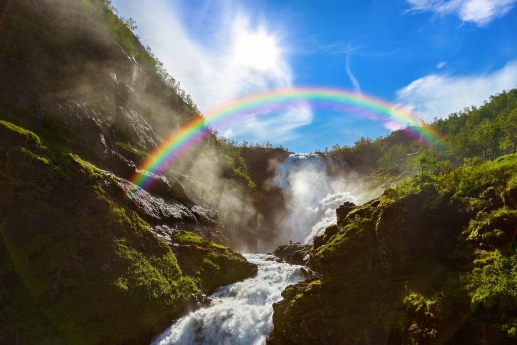 Wodospad Kjosfossen, Norwegia