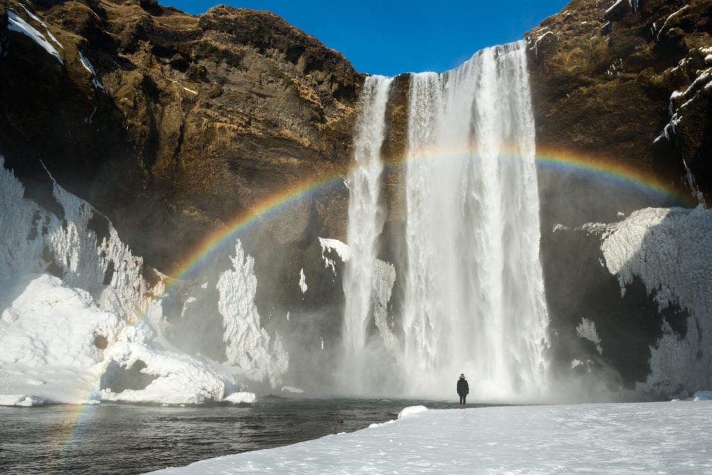 Wodospad Skógafoss, Islandia
