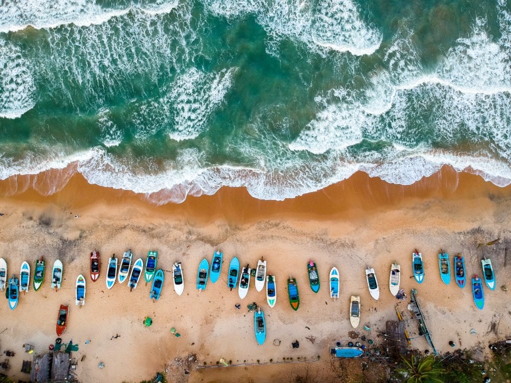 Zatoka Arugam jest uwielbiana przez suferów, Sri Lanka