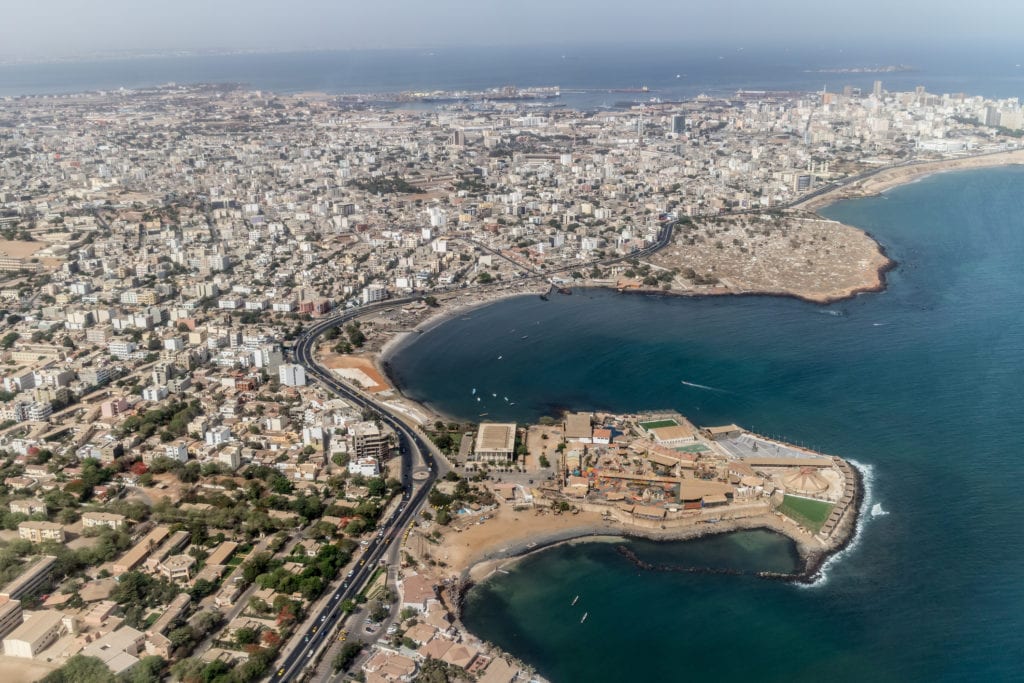 Dakar z lotu ptaka, Senegal