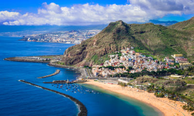 Plaża Playa de Las Teresitas na Teneryfie,