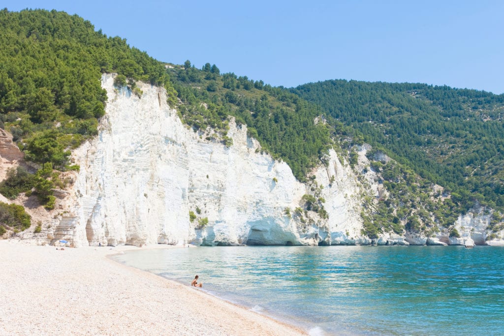 Plaża Vignanotica, Włochy