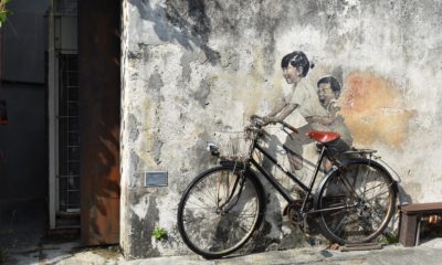 Graffiti w George Town, Penang, Malezja