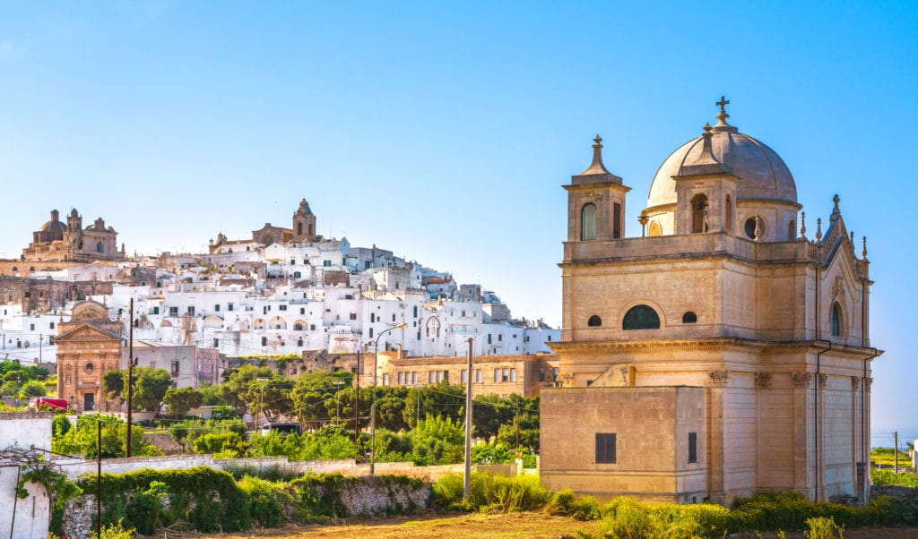 Ostuni niedaleko Brindisi, Apulia