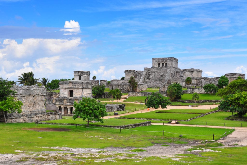 Ruiny w Tulum, Meksyk