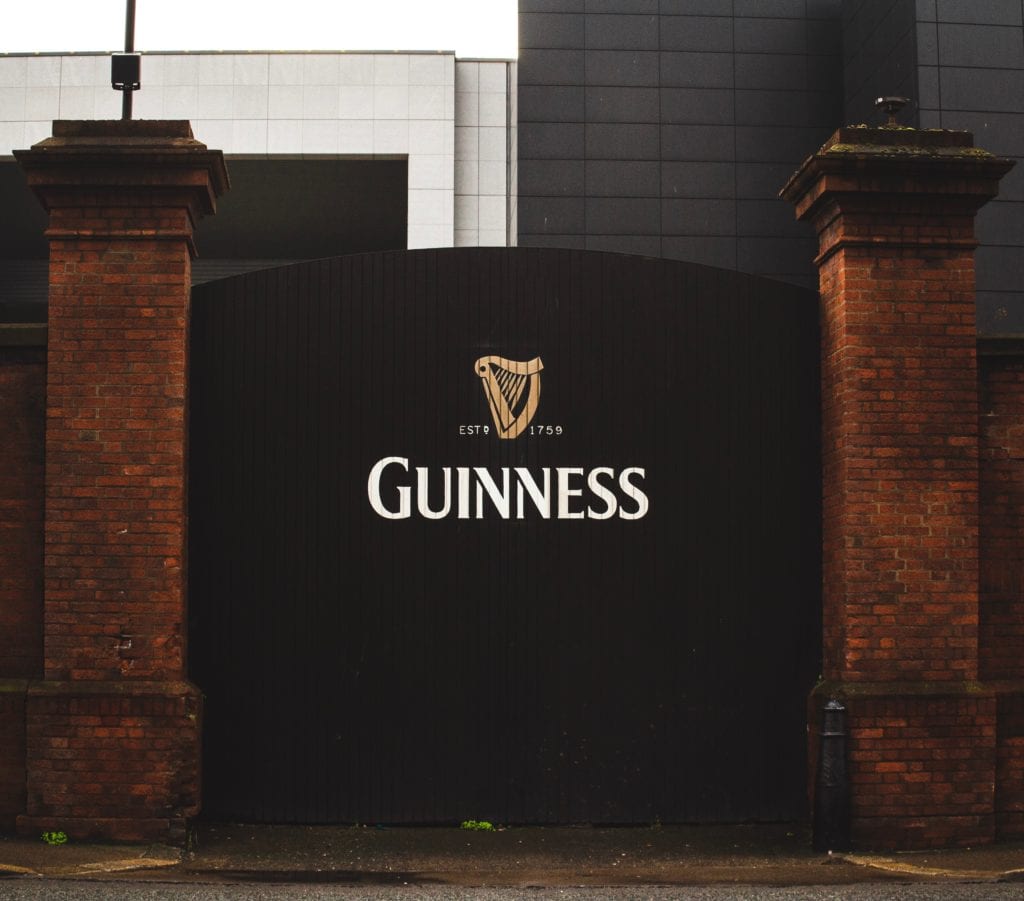 Brama do farbyki Guinness Dublin Irlandia