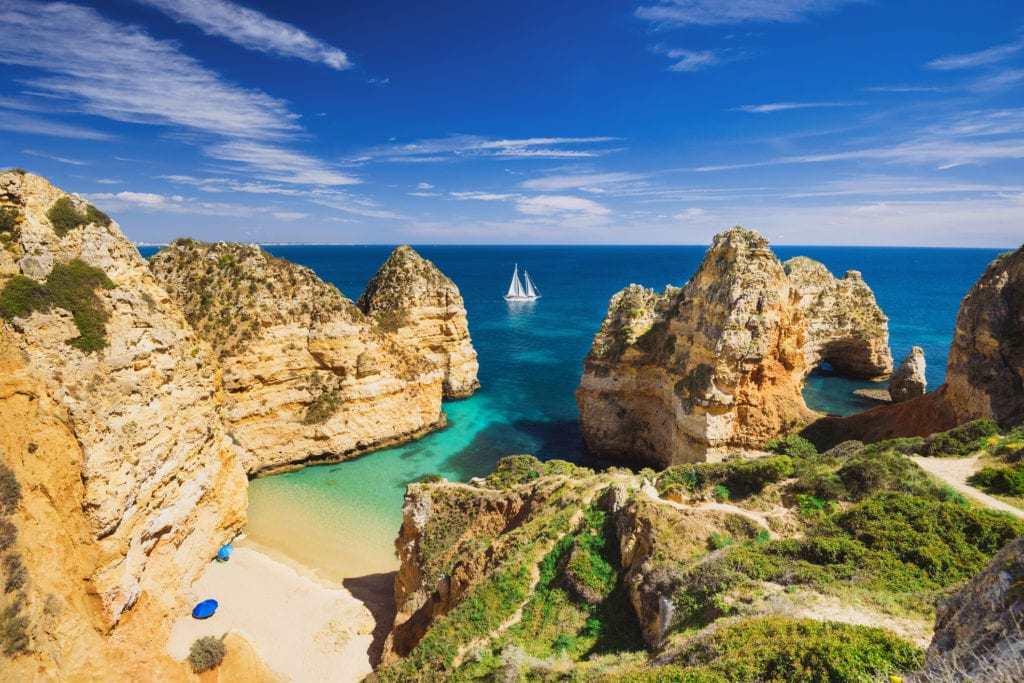 Farol da Ponta da Piedade, niedaleko Lagos, Algarve