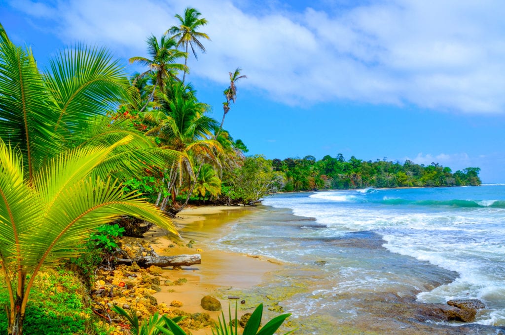 Plaże na wyspie Colón, Panama
