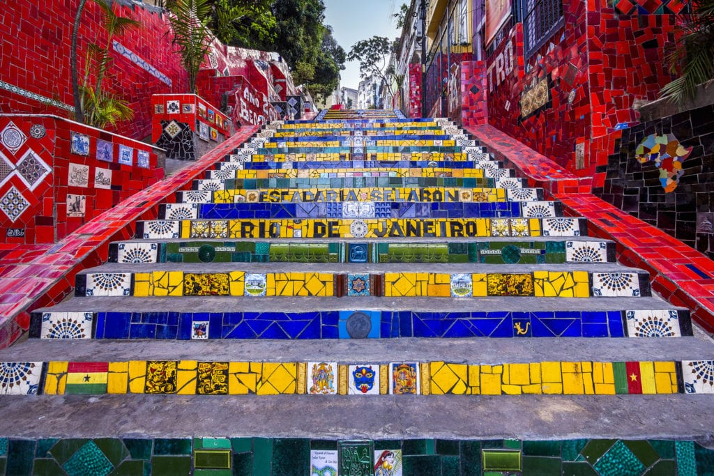 Schody Escadaria Selaron, Rio de Janeiro Brazylia