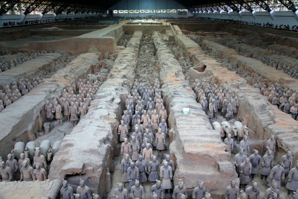 Terakotowa Armia, Chiny