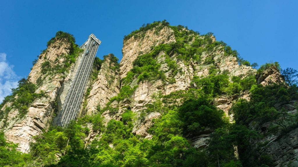 Winda Stu Smoków (Winda Bailong), Chiny