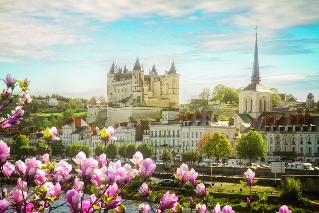 Château de Saumur nad Loarą Francja