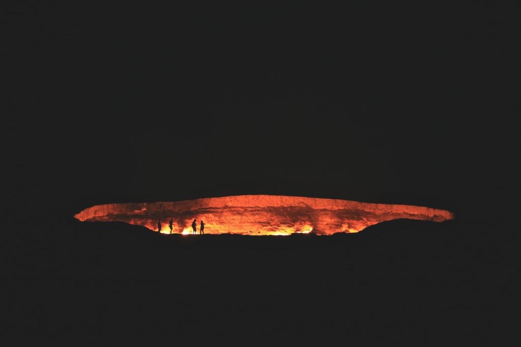 Brama do piekła w Derweze, Turkmenistan