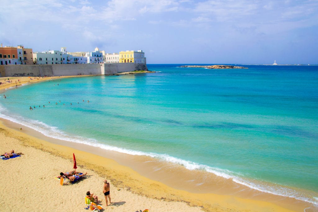 Plaża w Gallipoli, Apulia