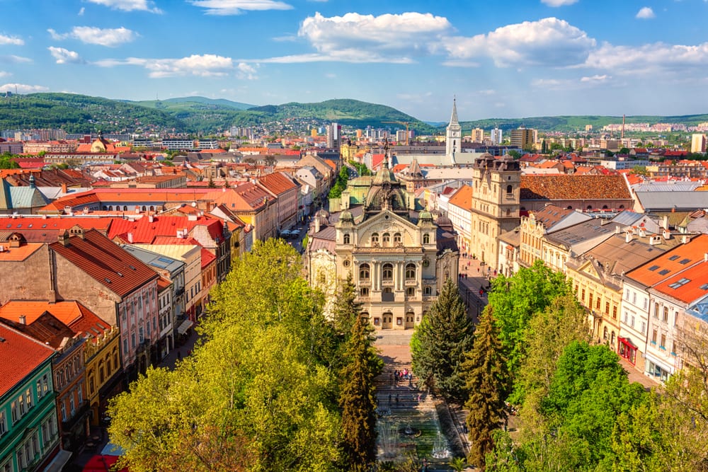 Główna ulica w Koszycach - Hlavna ulica, Słowacja