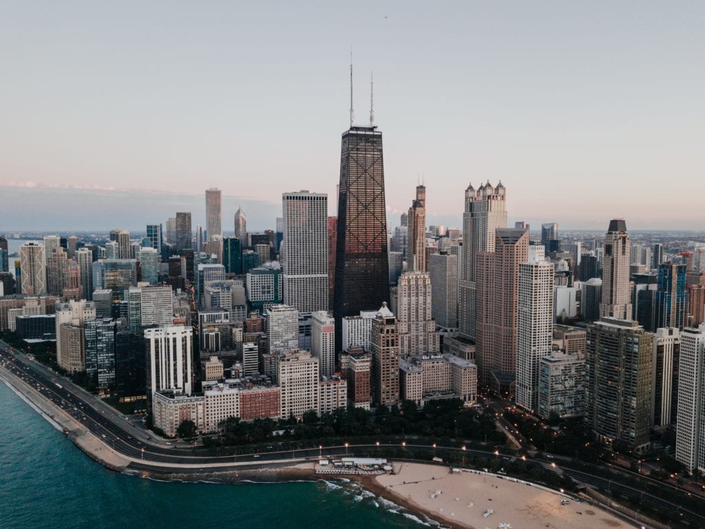 Oak Street Beach, Chicago, USA
