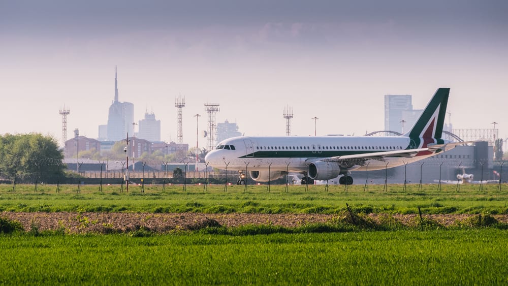 Alitalia, samolot polskiego przewoznika