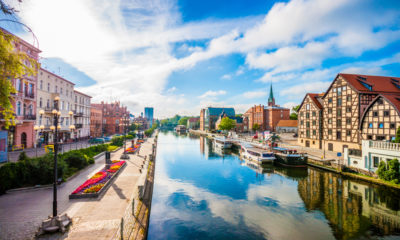 Bydgoszcz położona jest nad Brdą, nowa trasa lot warszawa - bydgoszcz