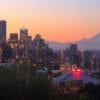 Seattle nocą, USA