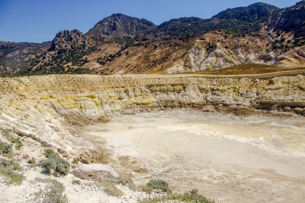 Krater wulkanu na Nisyros, Grecja