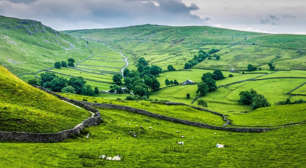 Malownicze okolice w Malham, Wielka Brytania