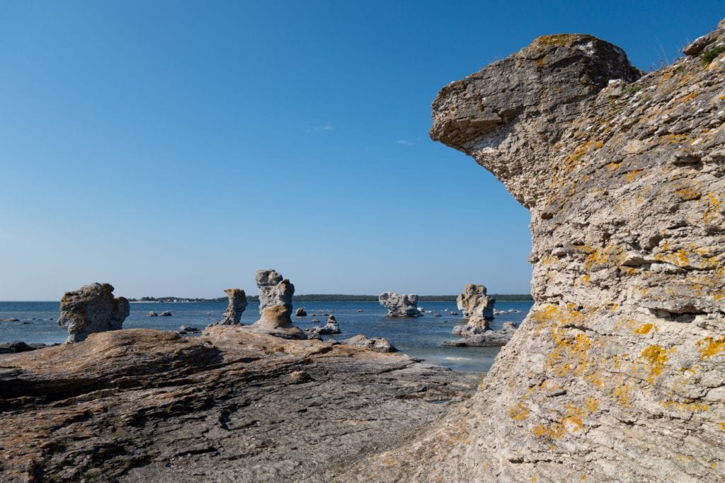Krajobraz Fårö, szwecja