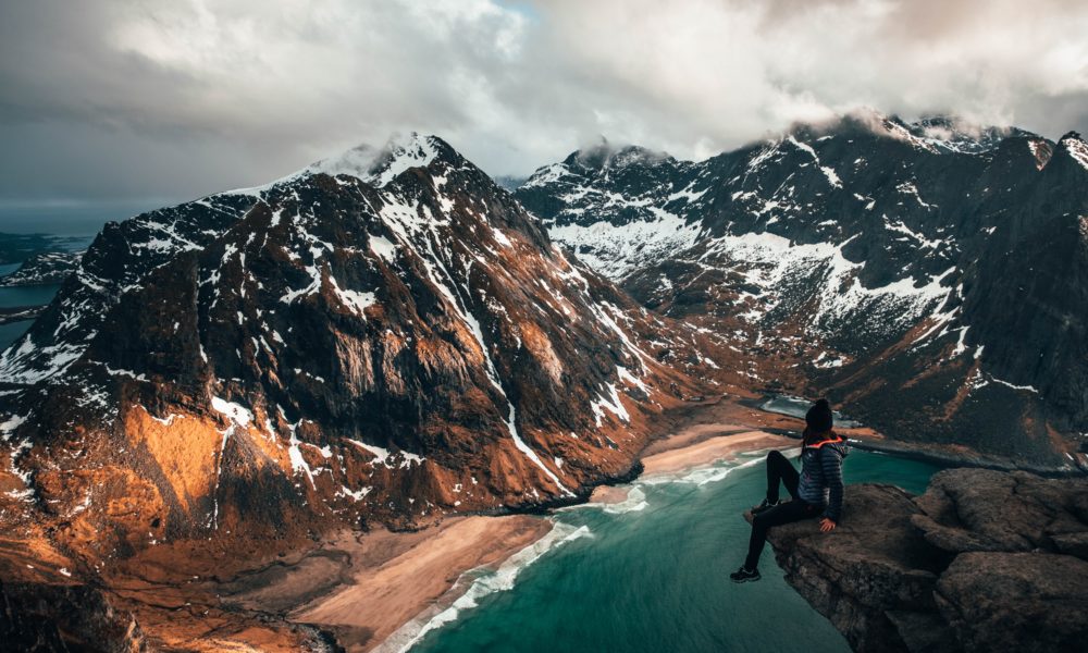 Plaża Kvalvika, Lofoty,