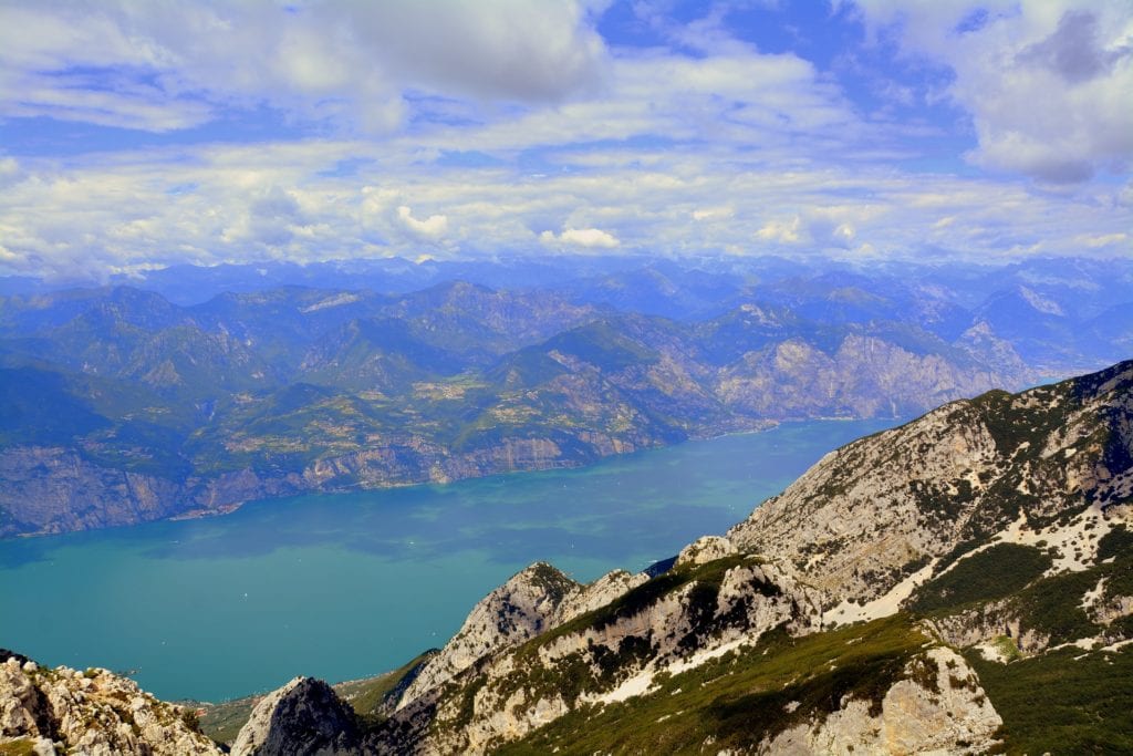 Widok na jezioro Garda z Monte Baldo,