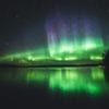 Zorza polarna nad jeziorem Kallavesi, Finlandia
