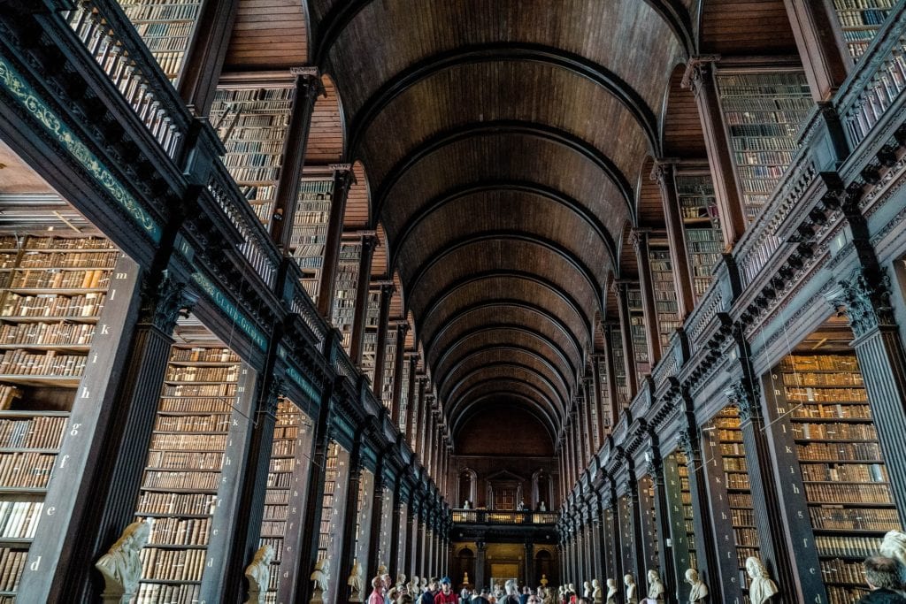 Biblioteka Trinity, Dublin Irlandia