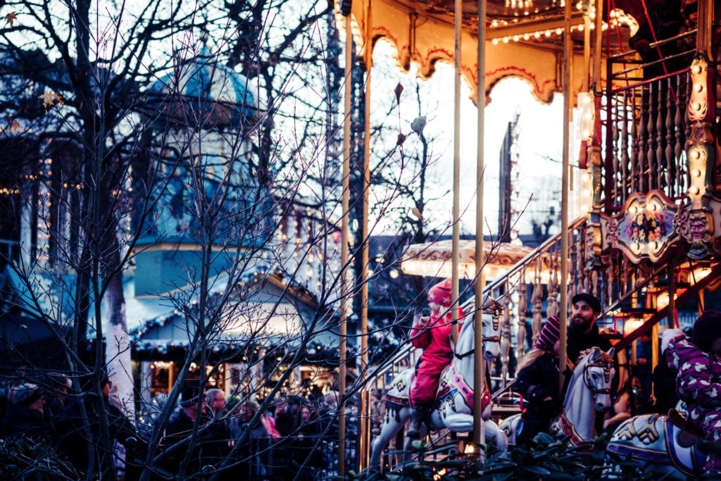 Tivoli Gardens zimą, Kopenhaga