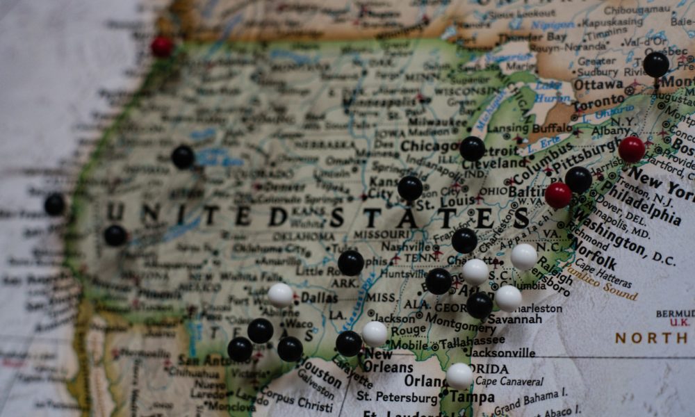 Mapa USA,