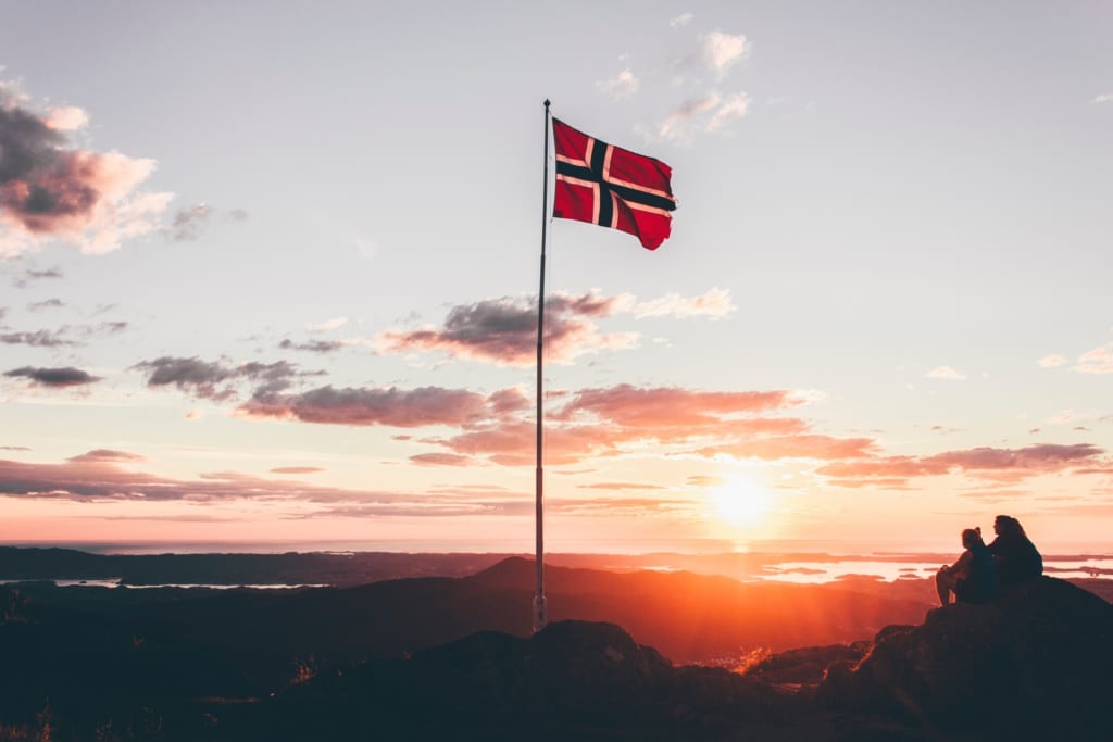 flaga norwegia