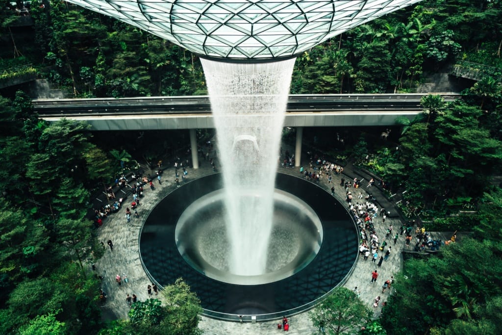Lotnisko Changi, Singapur,
