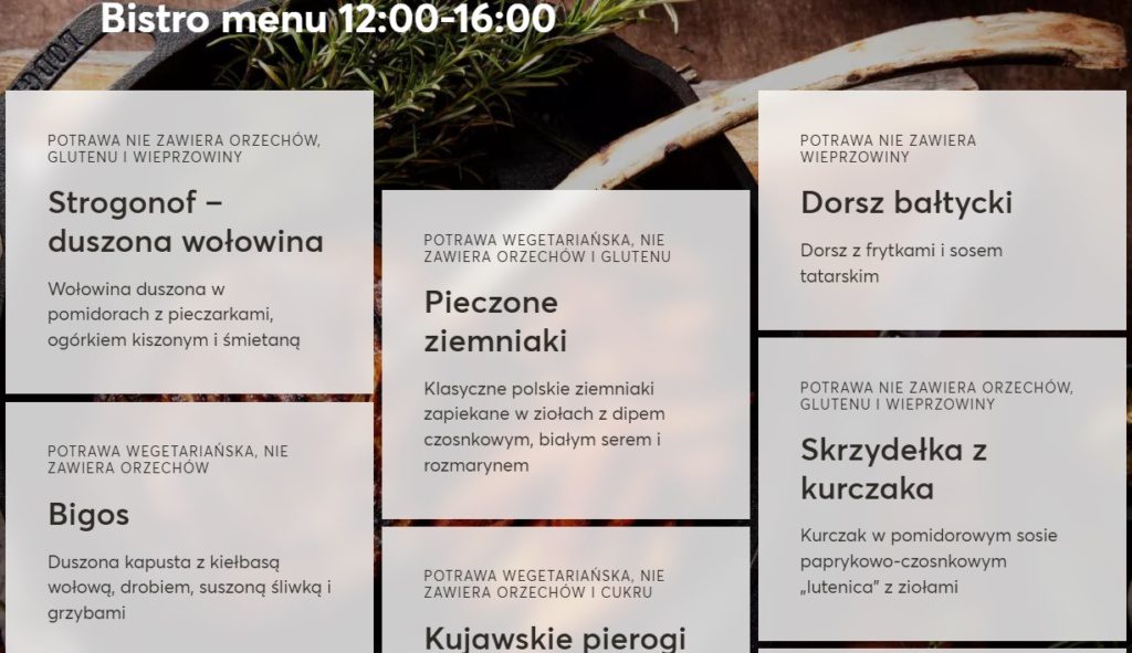 Oferta w pawilonie polskim